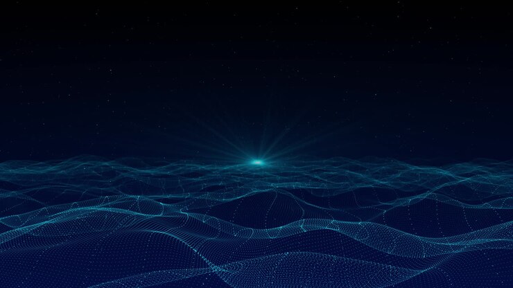 Abstract Digital Wave Pattern