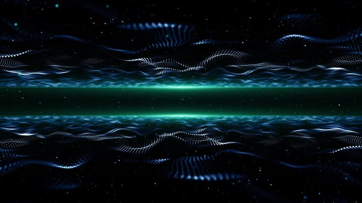 Particles dust abstract light bokeh motion titles cinematic background loop