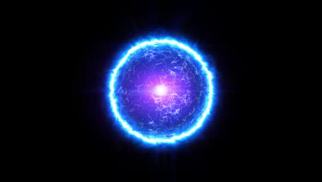 magic shperes energy with flare  particles plexus wave abstract background. Futuristic glittering in space on black background