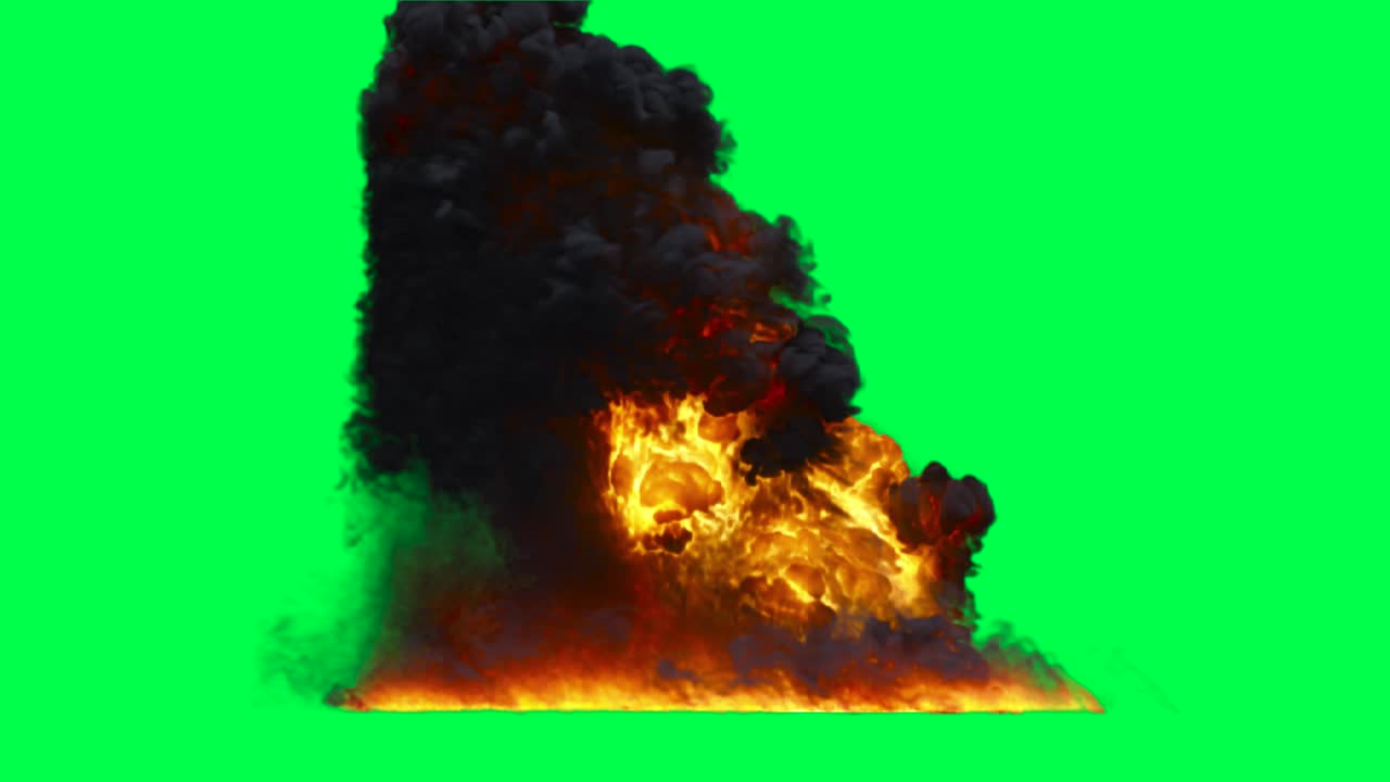 pantalla verde de la explosión