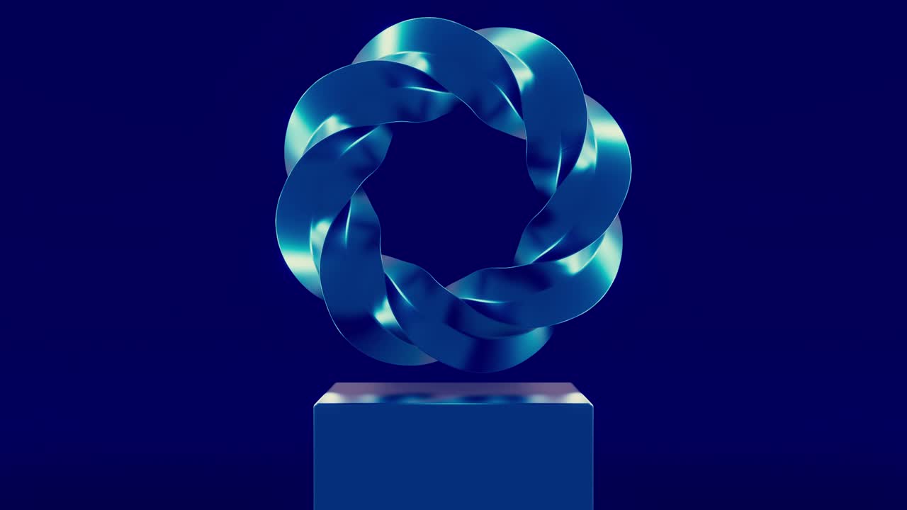 3d 추상적인 기하학적 나선형 모양