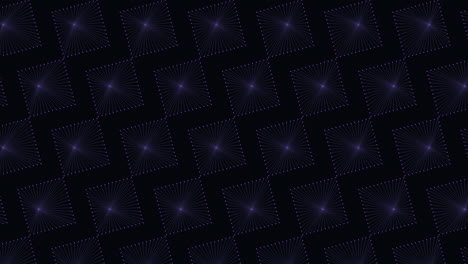 colorful squares pattern with dots on dark gradient