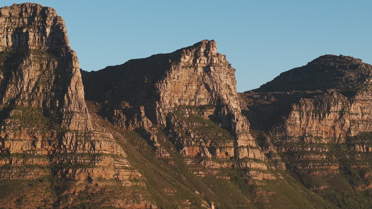 Twelve Apostles Mountain Range, Cape Town, South Africa - Drone Shot