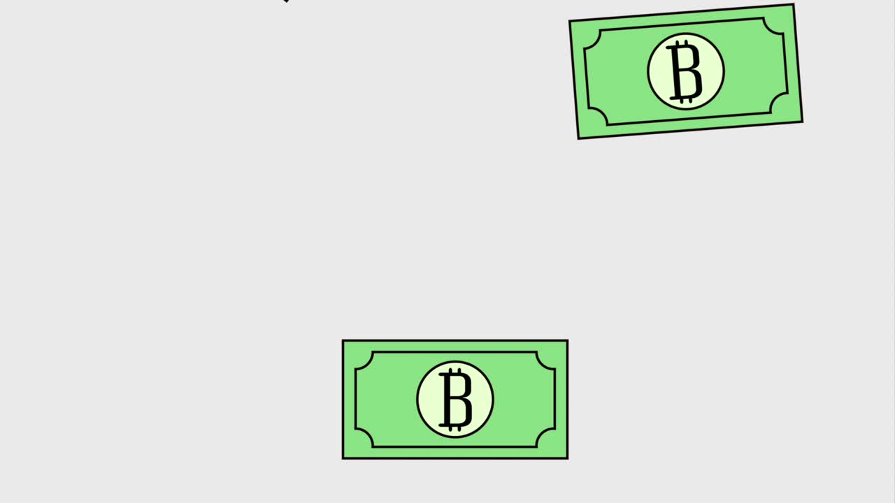 bitcoin cryptocurrency digital animation