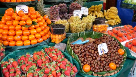 vibrant fruit and vegetable market scene