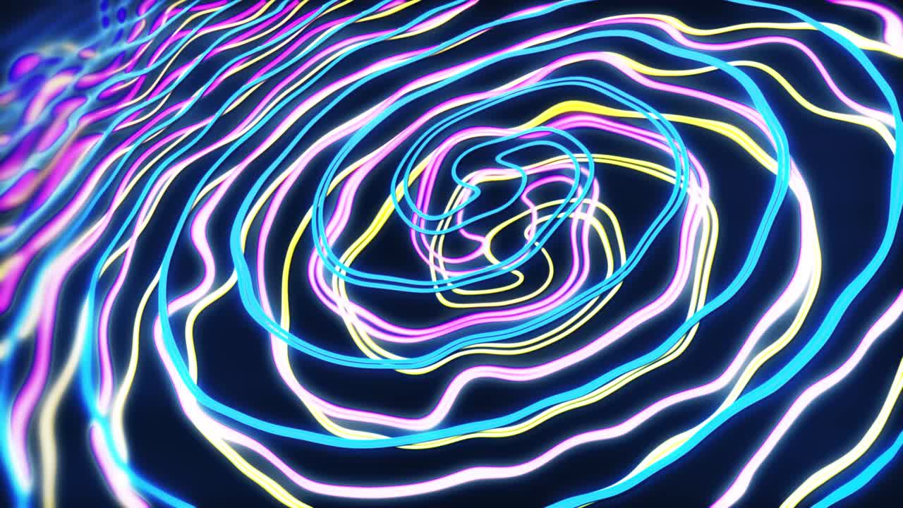 azul rosado colorido fondo móvil en bucle círculos de brujas, fondo circular móvil,