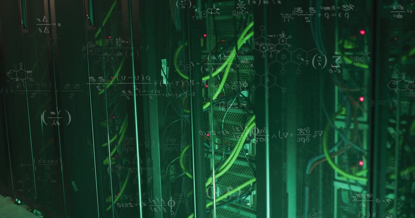 Animation of data processing over computer servers