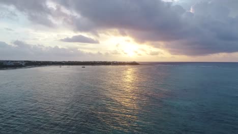 sunrise over the tropical ocean