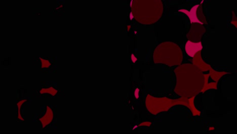 abstract red and black circles on a dark background