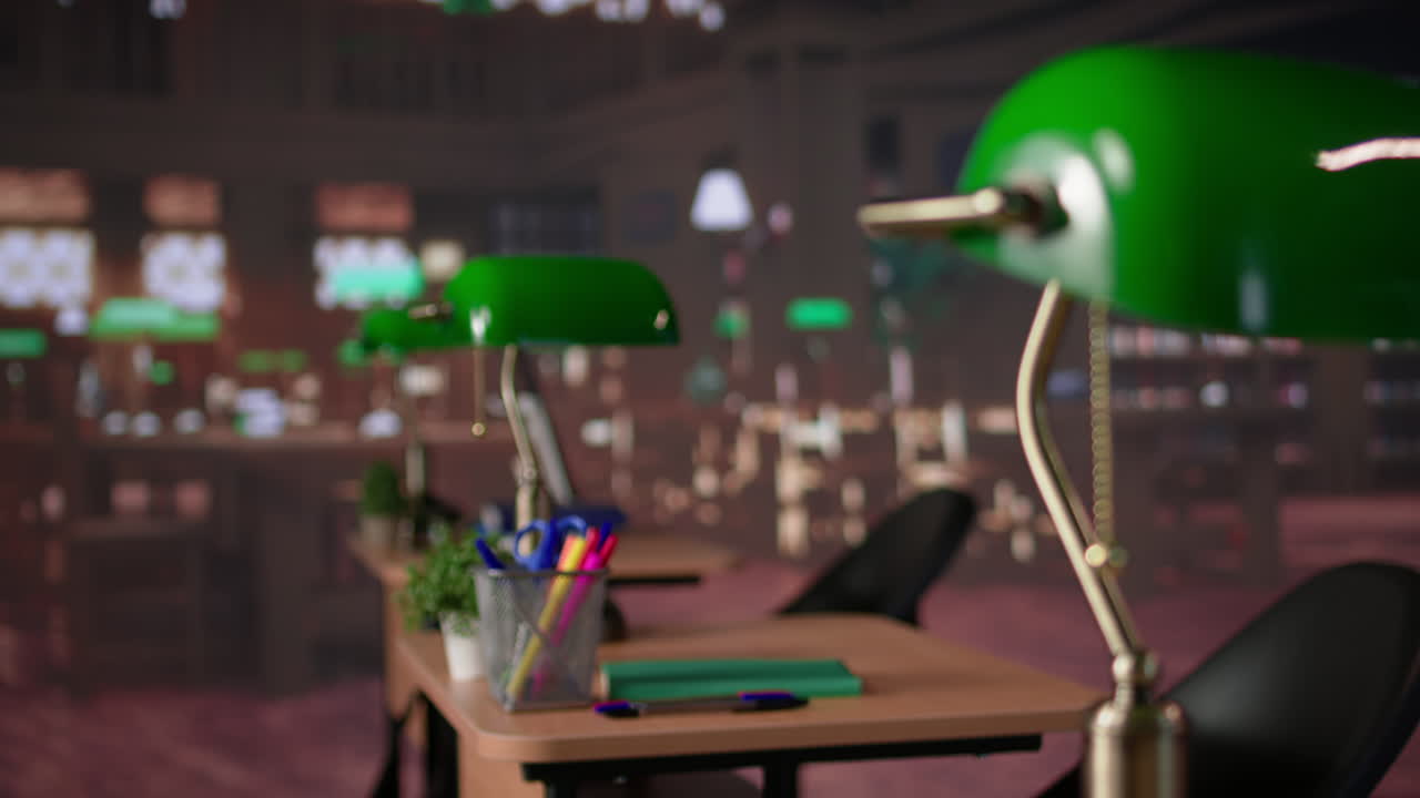 Empty designated space for academic study or reading in the university campus