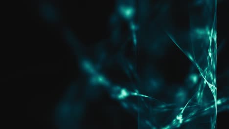 agujas de cristal fractal que se disuelven lentamente, video de desenfoque de bokeh de fondo sutil para superposiciones de texto