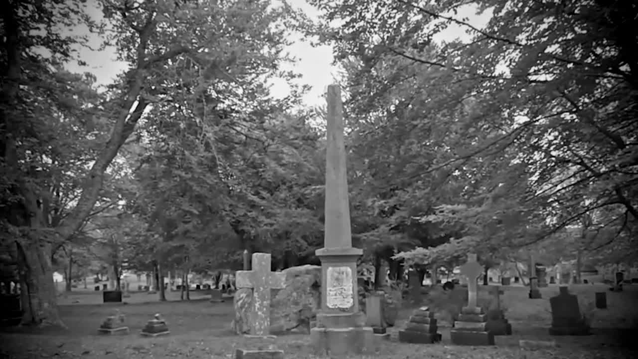 Spooky visit to a graveyard