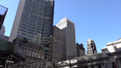 office building with corporate look in new york day exterior