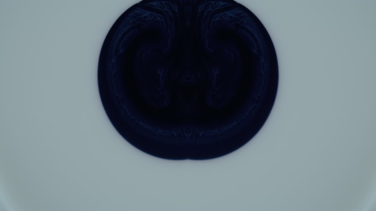 Abstract Ink Patterns in Liquid