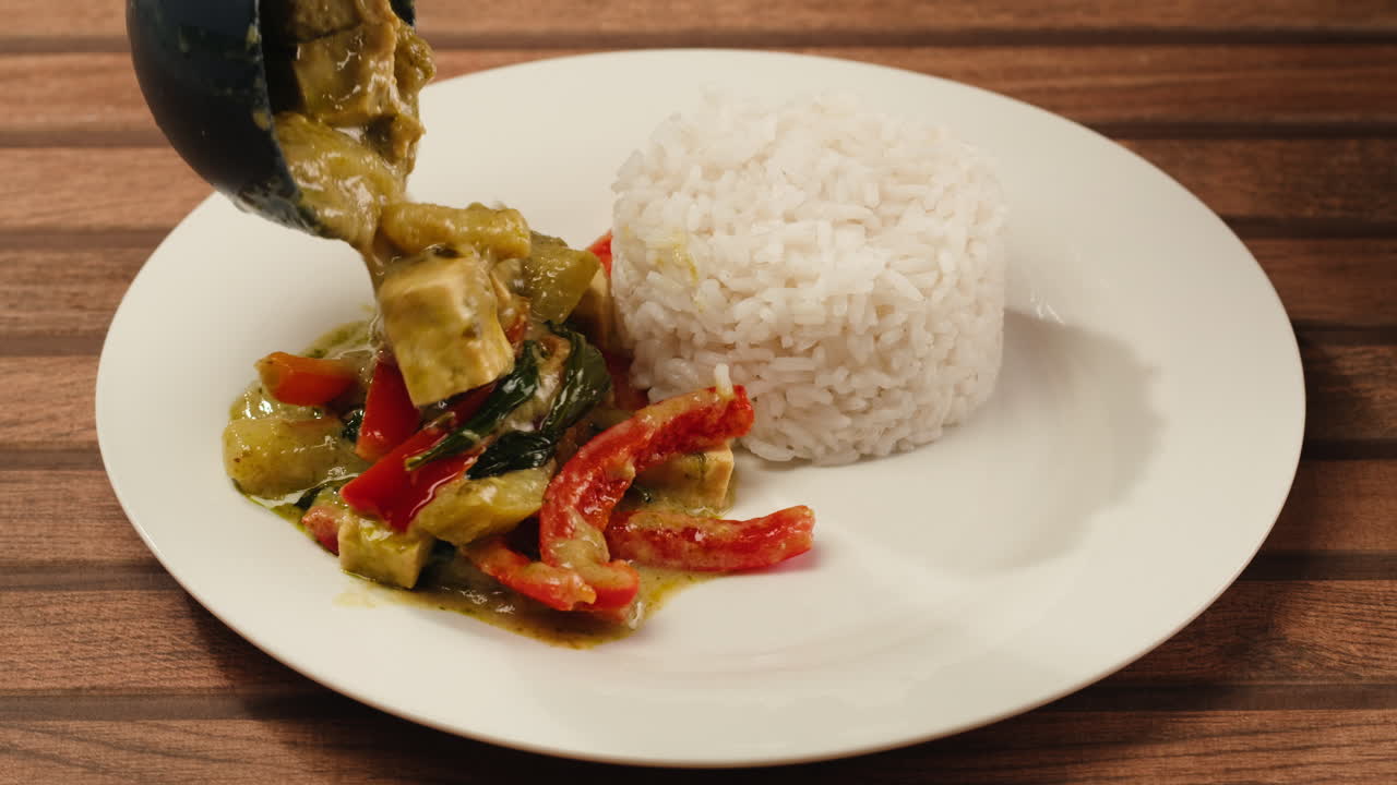 Thai Green Curry with Rice