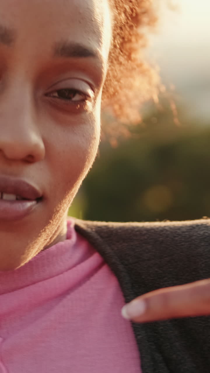 Woman Dancing Freestyle in a Park at Golden Hour
