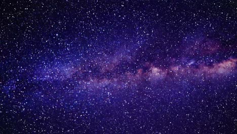 hintergrund-raumreise, die sterne schnell zu einer violetten galaxie durchquert