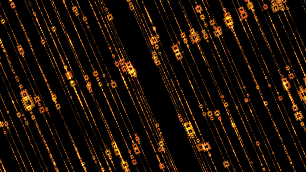 Golden Data Stream Background