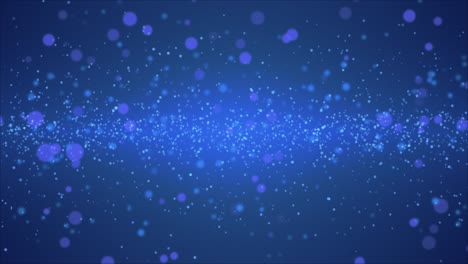 천천히 퍼지는 반이는 입자 배경 (완벽한 루프, 파란색)
