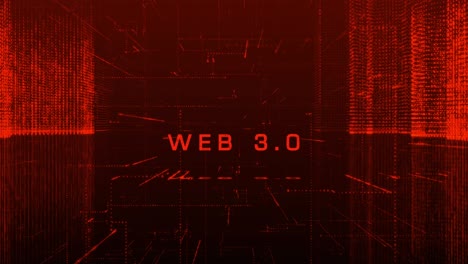 abstracto web digital 3.0 ciber ciudad fondo stock video usa, tecnología, elementos en bucle diseño de la ciudad partícula, abstracto, fondos web 3.0