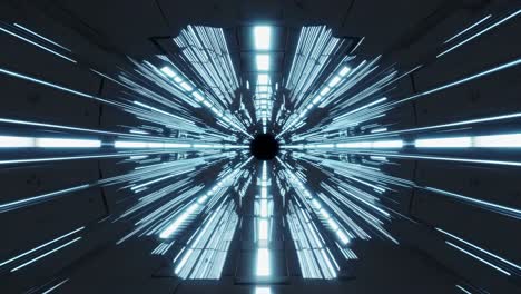el túnel de neón futurista