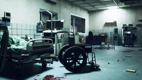 abandoned hospital room