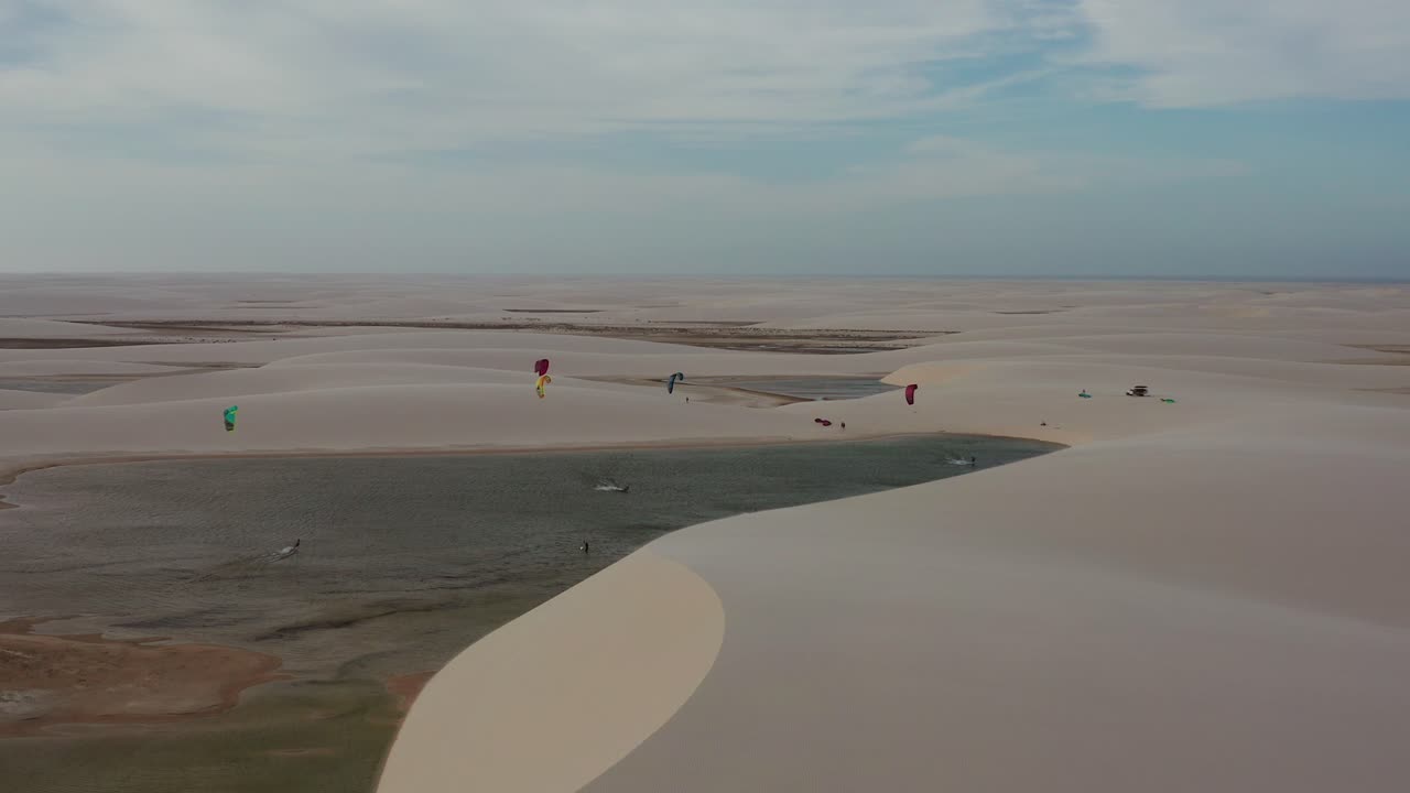 Kiteboarding in the Desert Lagoons of Brazil