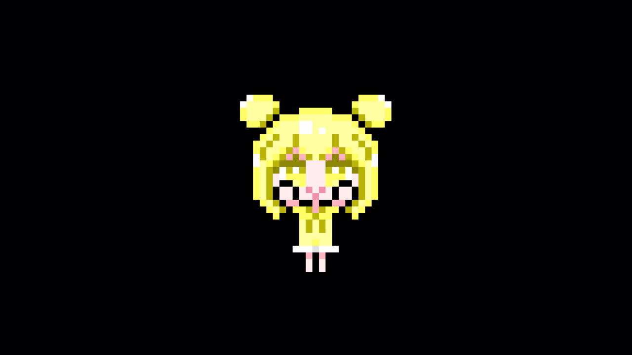 Pixel girl 02 Raise both hands Looping animation. 1080p (3).mov