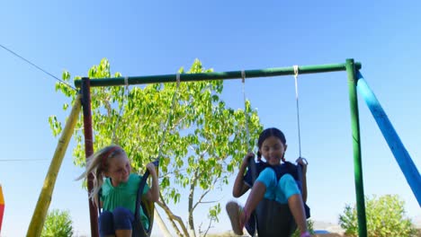 kids playing in the playground 4k