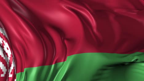 waving flag of belarus