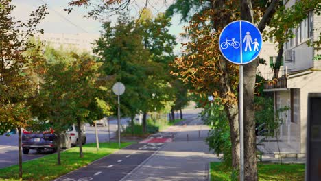 bicycle sign. bike lane. bike path. cycling and walking paths.