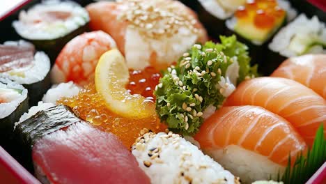 plato de sushi variado