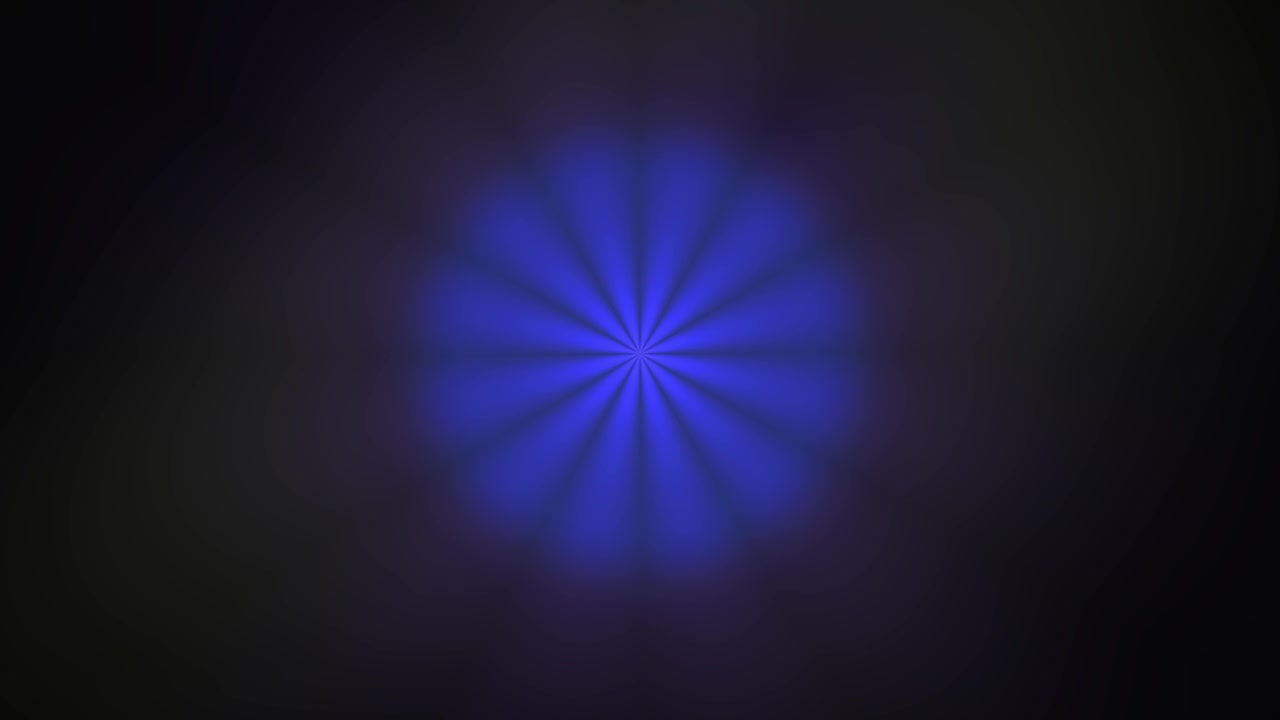 Abstract Blue Light Rays Glowing on Dark Background