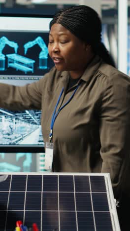 vertical video shareholders discussing future investment opportunities in solar energy
