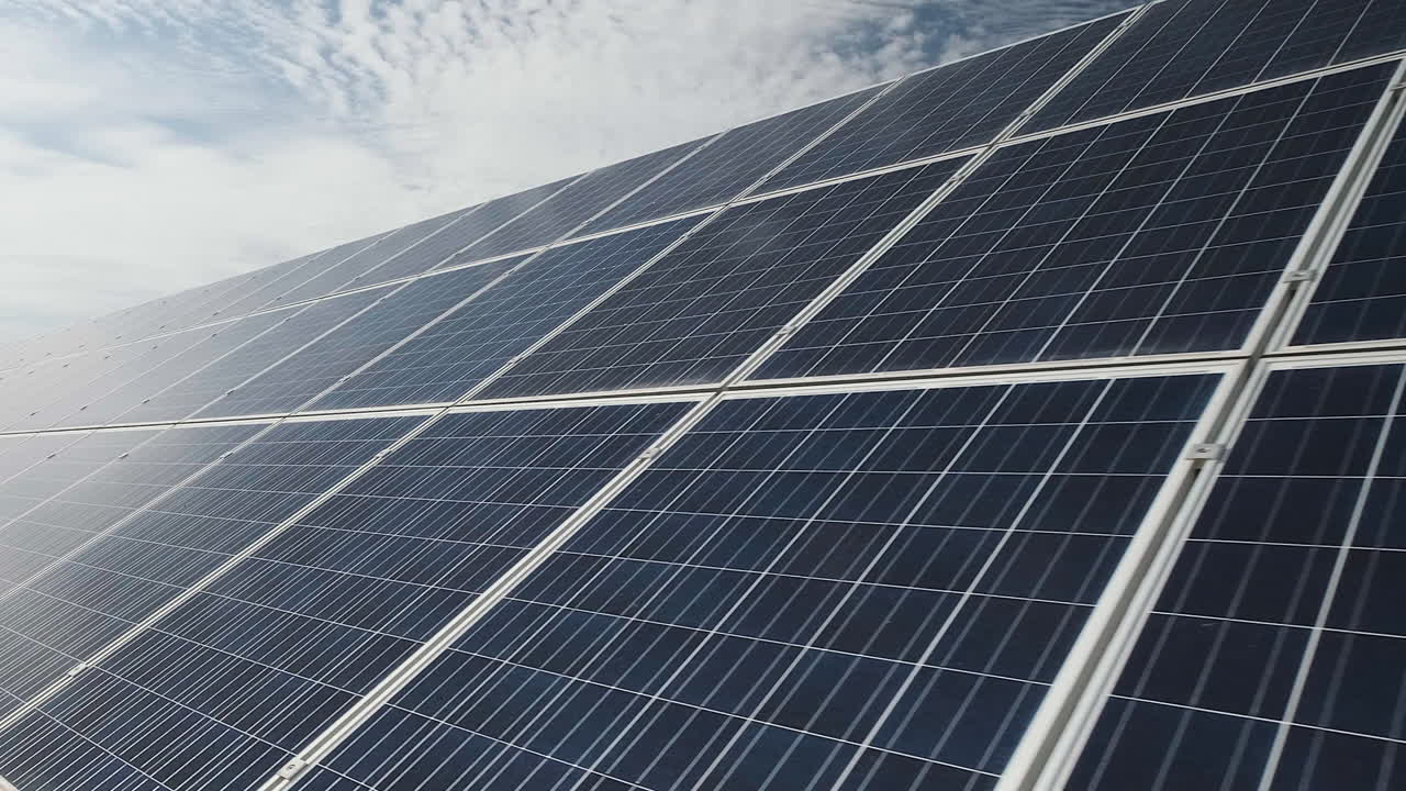 Close-up de Painel Solar na Austrália