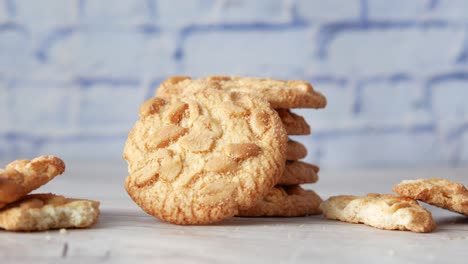 stack of peanut butter cookies