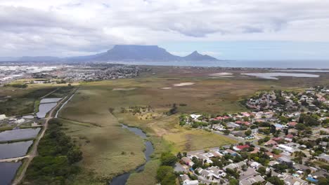 birds eye flight over rietvlei nature reserve in cape town