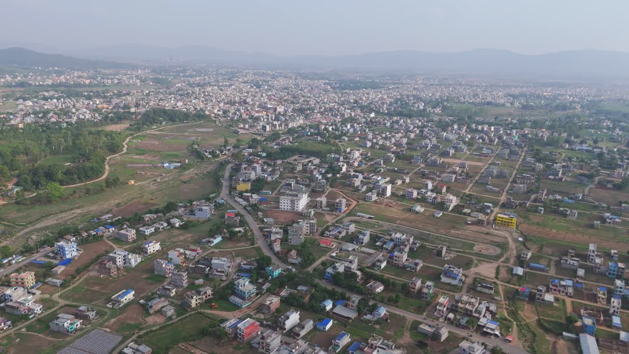 Aerial view of dang ghorahi