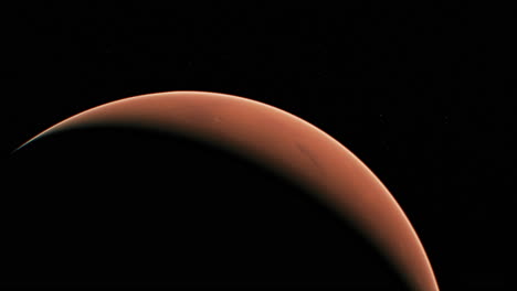 Planeta-Marte-En-El-Cielo-Estrellado-Del-Sistema-Solar-En-El-Espacio.