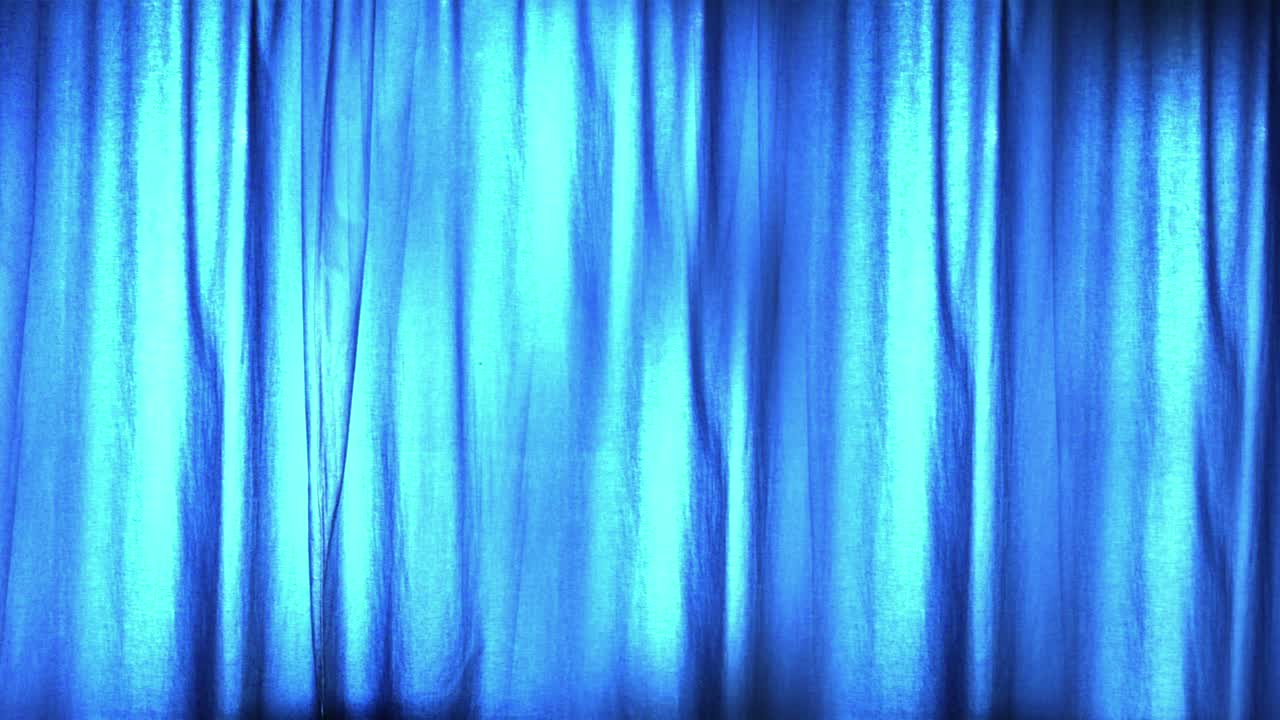 la textura de la cortina azul animación de bucle sin costuras (3 bucles en un video!)