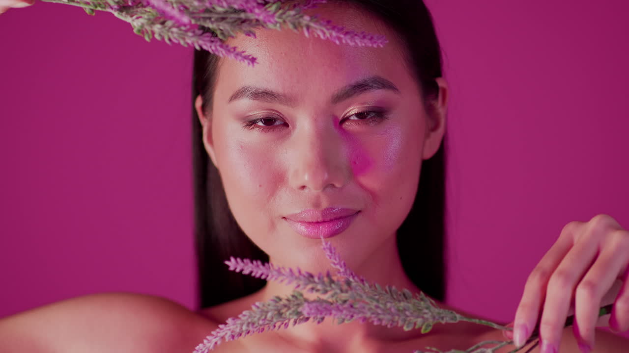 Beautiful Woman with Lavender