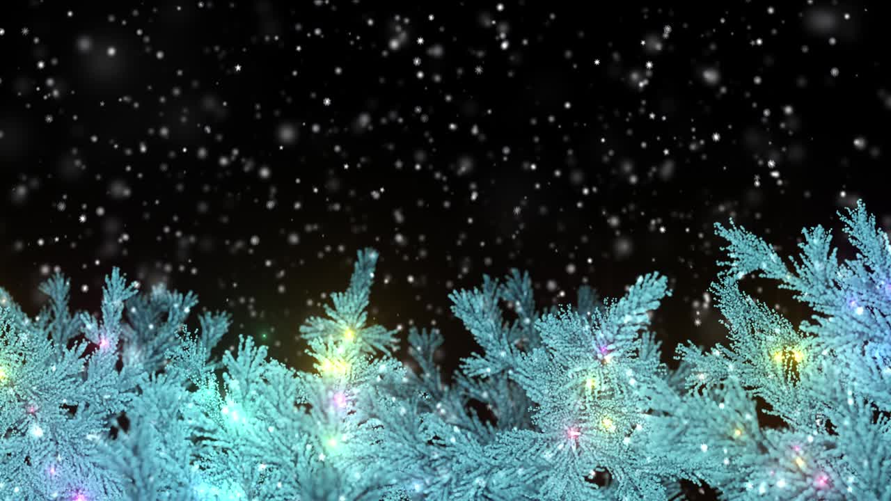 크리스마스 트리와 마법의 불빛으로 인 배경