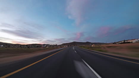 welcoming the day with an early morning drive