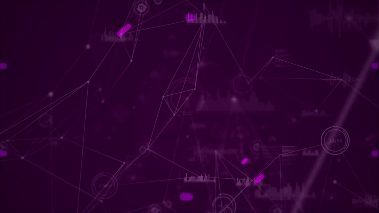 animación del alcance a través de la red de conexiones