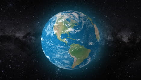 fondo de video cinematográfico muestra el globo giratorio realista, haciendo zoom en el país de jamaica | fondo de video realista de la tierra giratorio y haciendo zoom en el país de jamaica en 4k