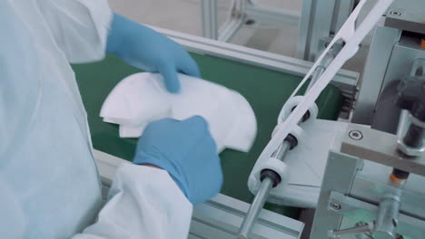 máquina automática para la producción de máscaras ffp1, ffp2, ffp3