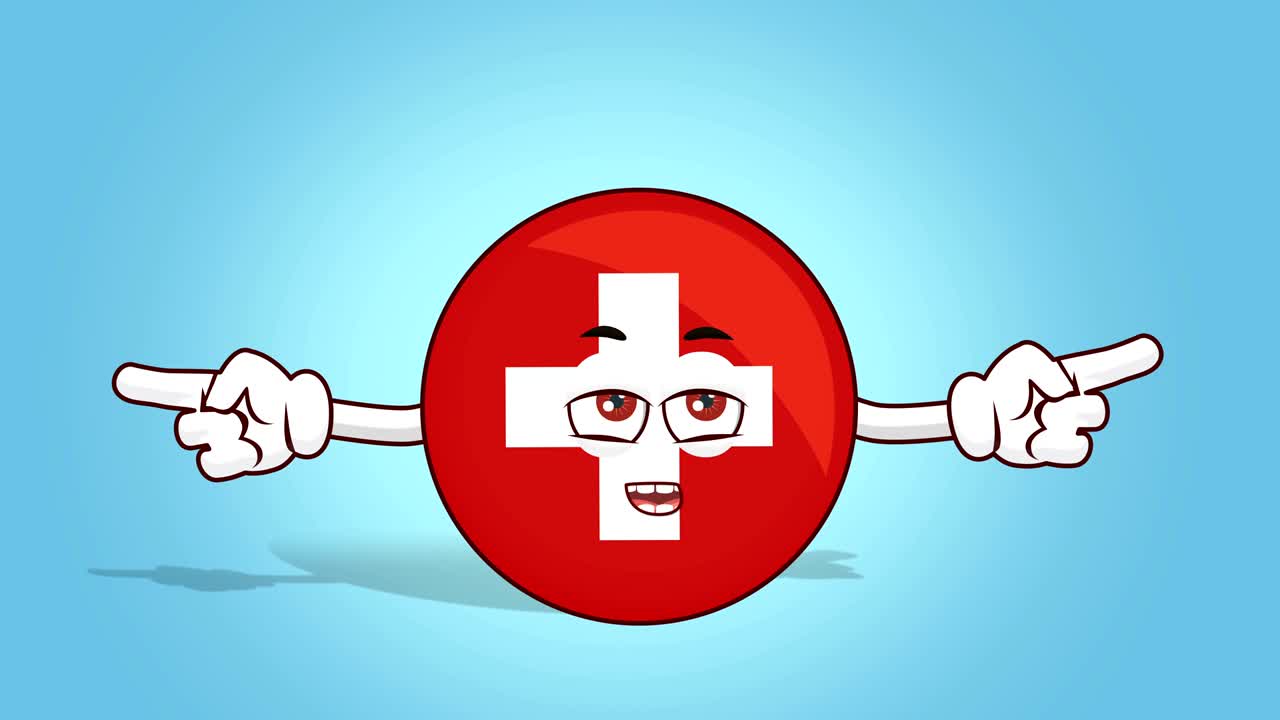 카 아이콘 스위스 발 얼굴 애니메이션 알파 매트와 더블 사이드 포인터