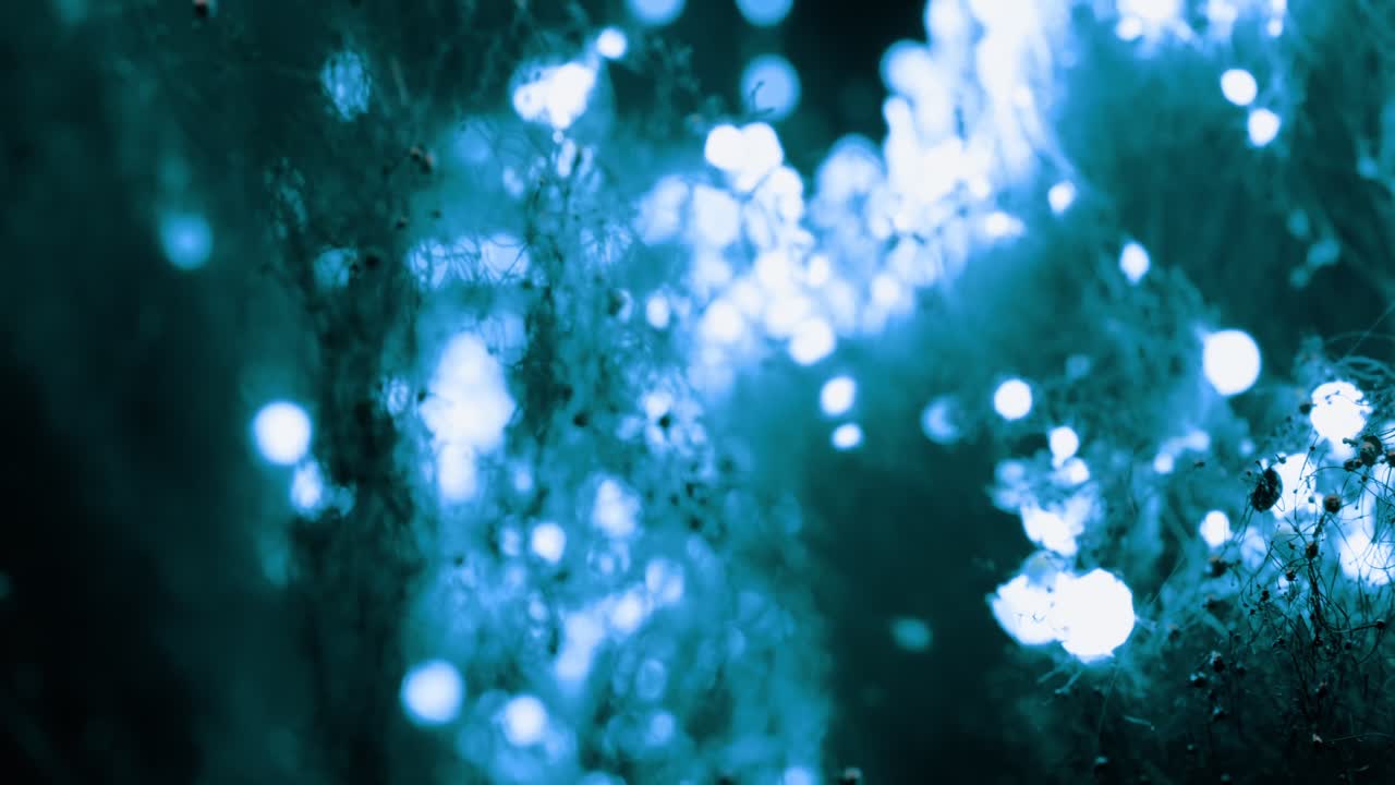 dos ráfagas de energía eléctrica azul brillante comienzan desde la parte inferior izquierda y la parte inferior derecha