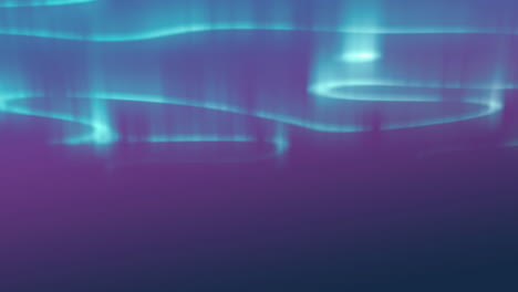 animación digital de rastros de luz azul brillante contra un fondo de gradiente azul y púrpura