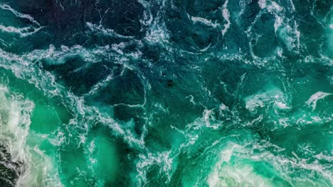 waves of water of the river and the sea meet each other during high tide and low tide.